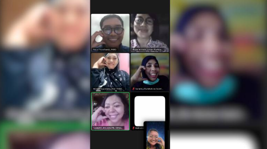 Rapat panitia Lomba Video Layanan Inovasi Kesehatan Jiwa/NAPZA secara daring melalui Zoom Meeting
